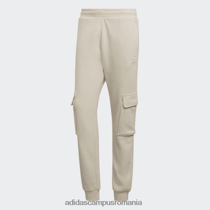 adidas campus romania pantaloni cargo adicolor essentials trefoil alb bărbați alb J266N27544