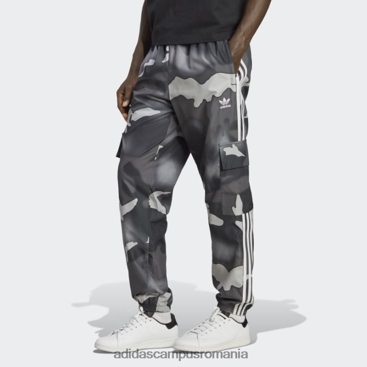 adidas campus romania pantaloni cargo camo cu grafic negru bărbați negru J266N213247