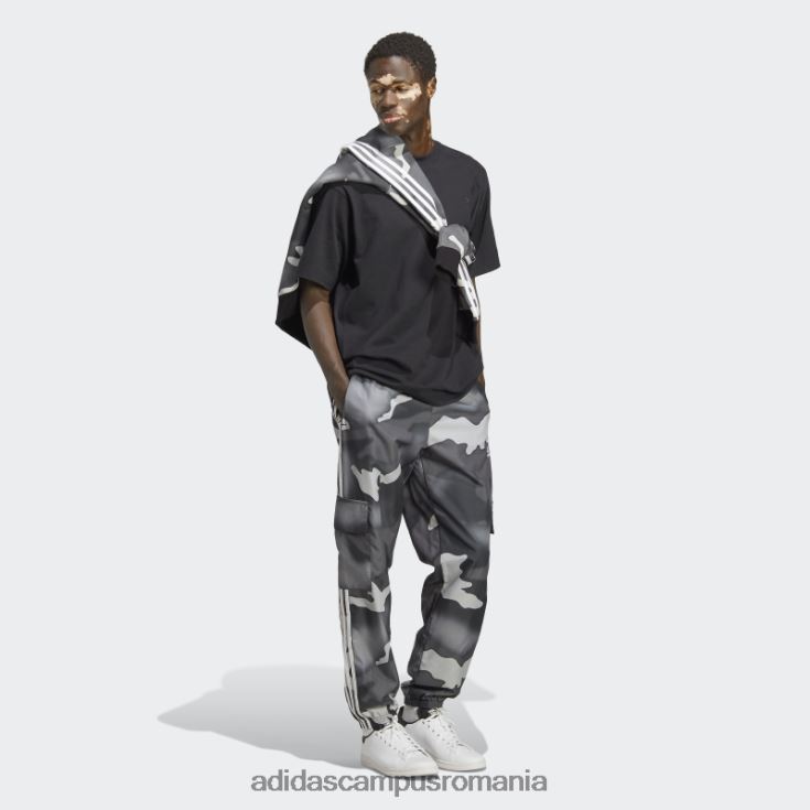 adidas campus romania pantaloni cargo camo cu grafic negru bărbați negru J266N213247