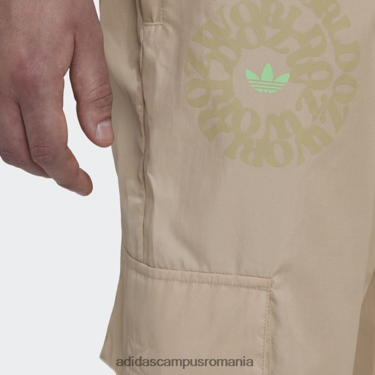 adidas campus romania pantaloni cargo ozworld cu grafic bej bărbați bej J266N27349