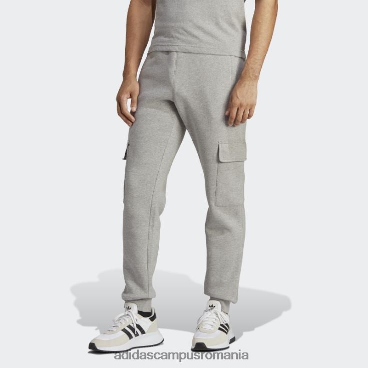 adidas campus romania pantaloni cargo trefoil essentials gri mediu bărbați gri mediu J266N25239