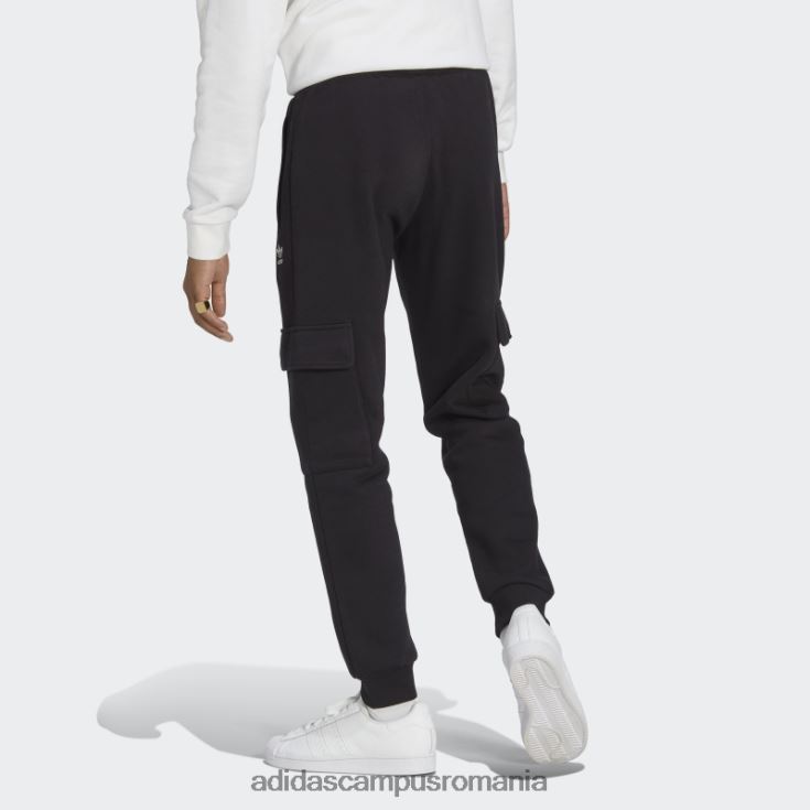 adidas campus romania pantaloni cargo trefoil essentials negri bărbați negru J266N25663