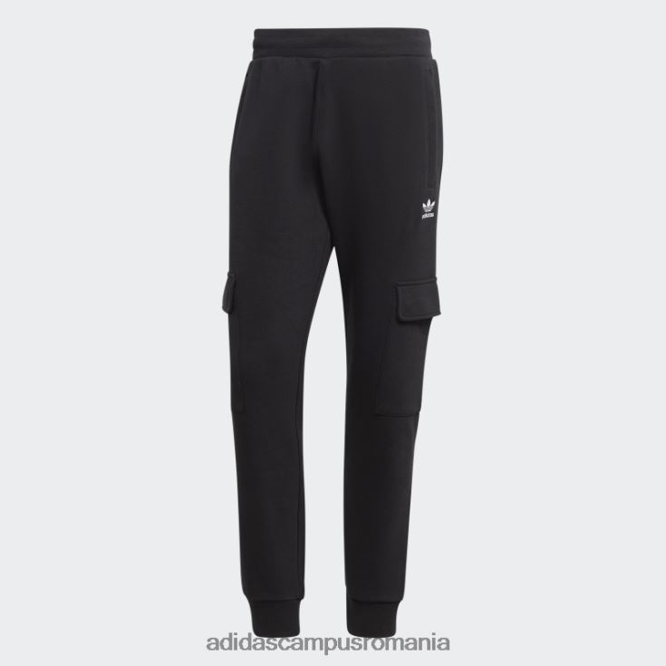adidas campus romania pantaloni cargo trefoil essentials negri bărbați negru J266N25663
