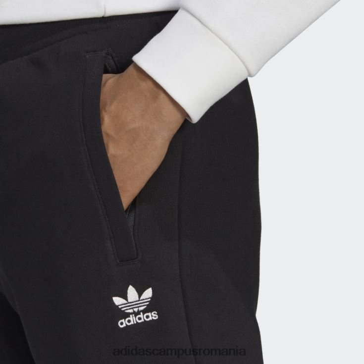 adidas campus romania pantaloni cargo trefoil essentials negri bărbați negru J266N25663
