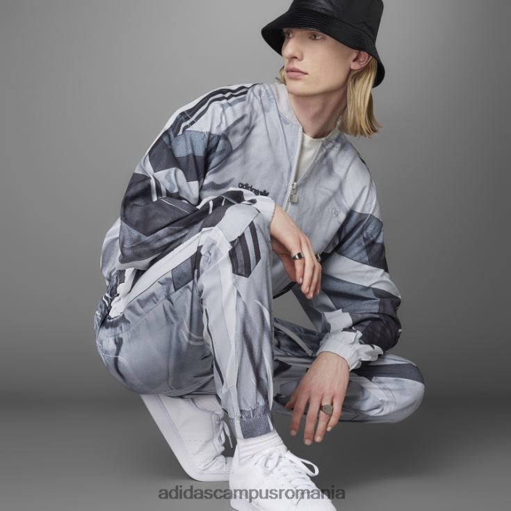 adidas campus romania pantaloni de fotbal cu blocuri din stofa versiune gri albastru bărbați gri J266N27498