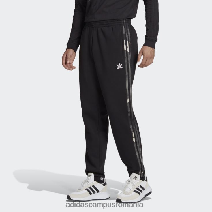 adidas campus romania pantaloni de jogging camo cu grafică neagră bărbați negru J266N213288