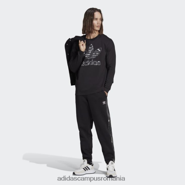 adidas campus romania pantaloni de jogging camo cu grafică neagră bărbați negru J266N213288