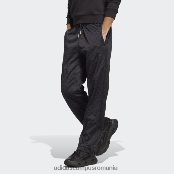 adidas campus romania pantaloni de jogging cu monogramă cu grafică neagră bărbați negru J266N213211