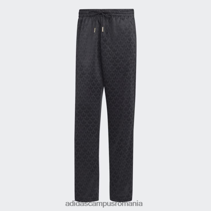 adidas campus romania pantaloni de jogging cu monogramă cu grafică neagră bărbați negru J266N213211