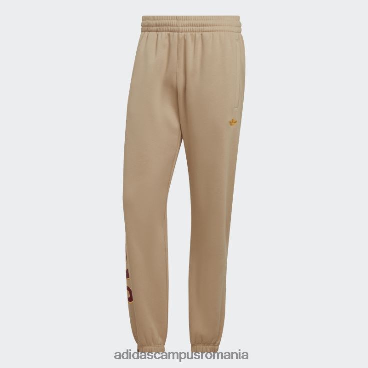 adidas campus romania pantaloni de jogging din varsity bej adidas bărbați bej J266N214682