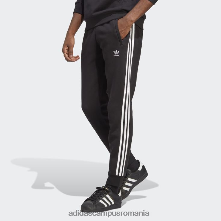 adidas campus romania pantaloni de jogging negri adicolor classics cu 3 dungi bărbați negru J266N214428