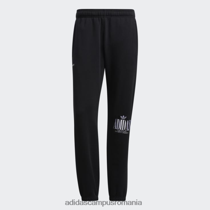 adidas campus romania pantaloni de jogging trefoil script negru bărbați negru J266N215157