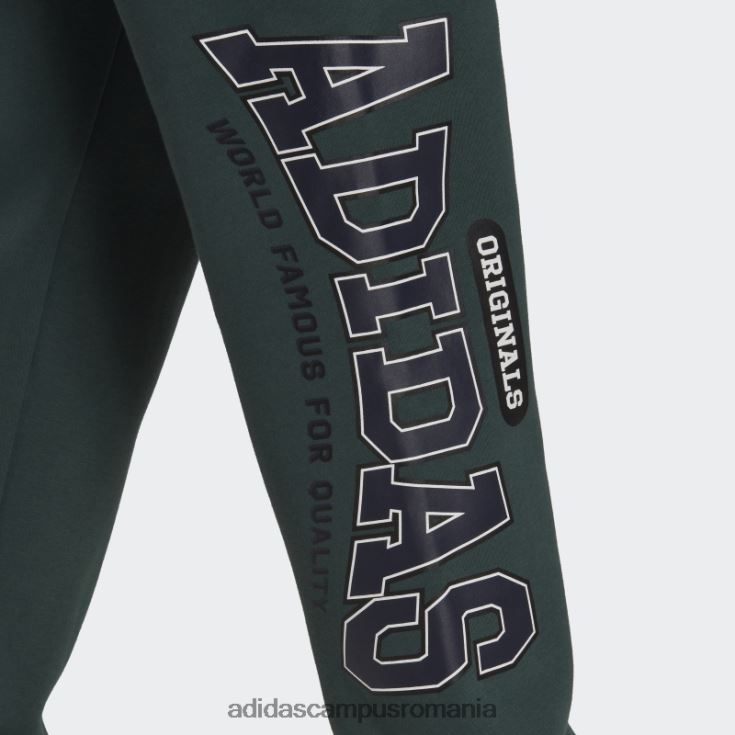 adidas campus romania pantaloni de jogging varsity, verde mineral, adidas bărbați verde mineral J266N214658