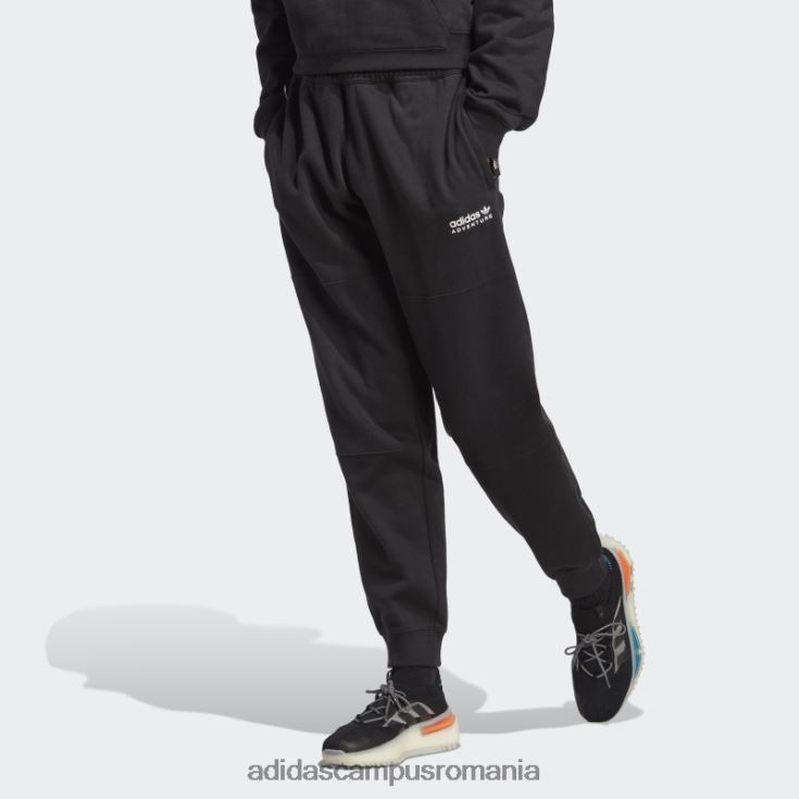 adidas campus romania pantaloni de sport de aventură negri bărbați negru J266N25220