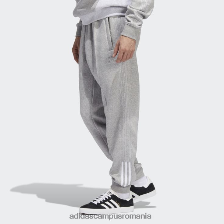 adidas campus romania pantaloni de sport din fleece sst gri mediu bărbați gri mediu/alb J266N27114