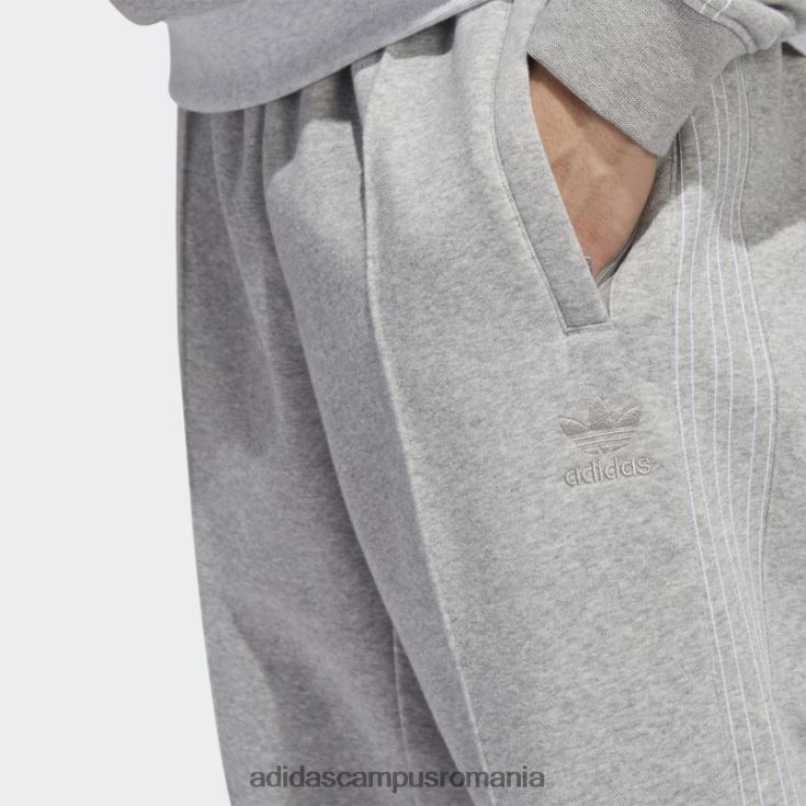 adidas campus romania pantaloni de sport din fleece sst gri mediu bărbați gri mediu/alb J266N27114
