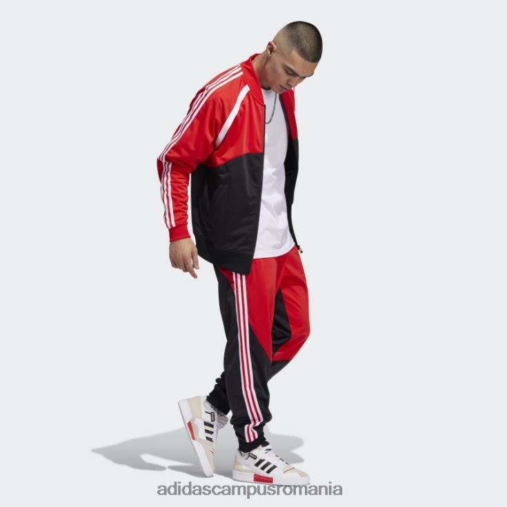 adidas campus romania pantaloni de sport roșii sst blocați bărbați roșu/negru J266N27067