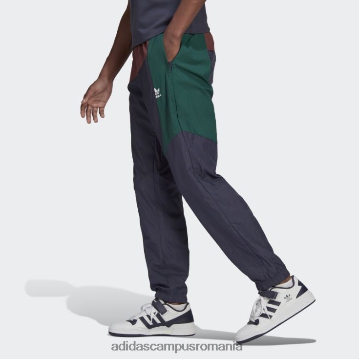 adidas campus romania pantaloni de trening adicolor colorblock bleumarin bărbați bleumarin/visiniu/verde J266N215095