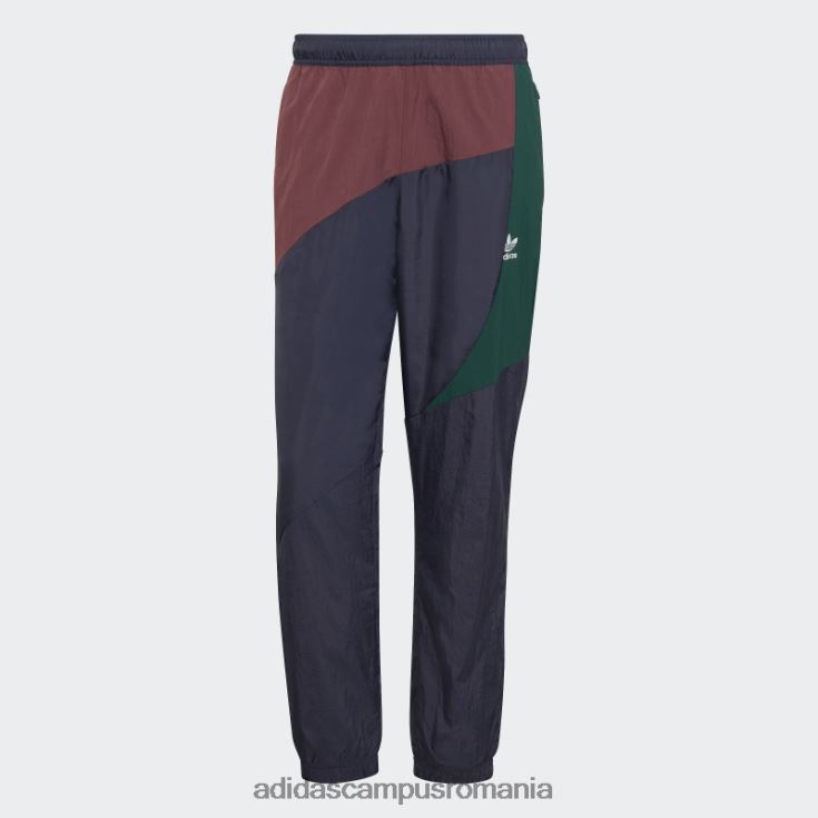 adidas campus romania pantaloni de trening adicolor colorblock bleumarin bărbați bleumarin/visiniu/verde J266N215095
