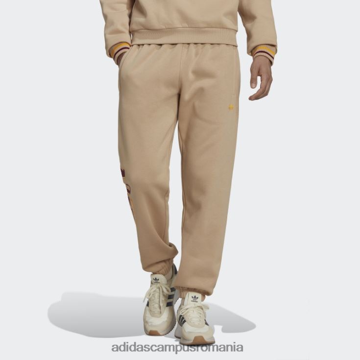 adidas campus romania pantaloni de trening bej de varsity bărbați bej J266N27337