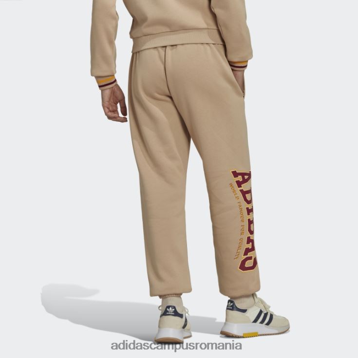 adidas campus romania pantaloni de trening bej de varsity bărbați bej J266N27337