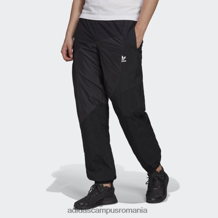 adidas campus romania pantaloni de trening țesut complet bloc adicolor negru bărbați negru J266N214695