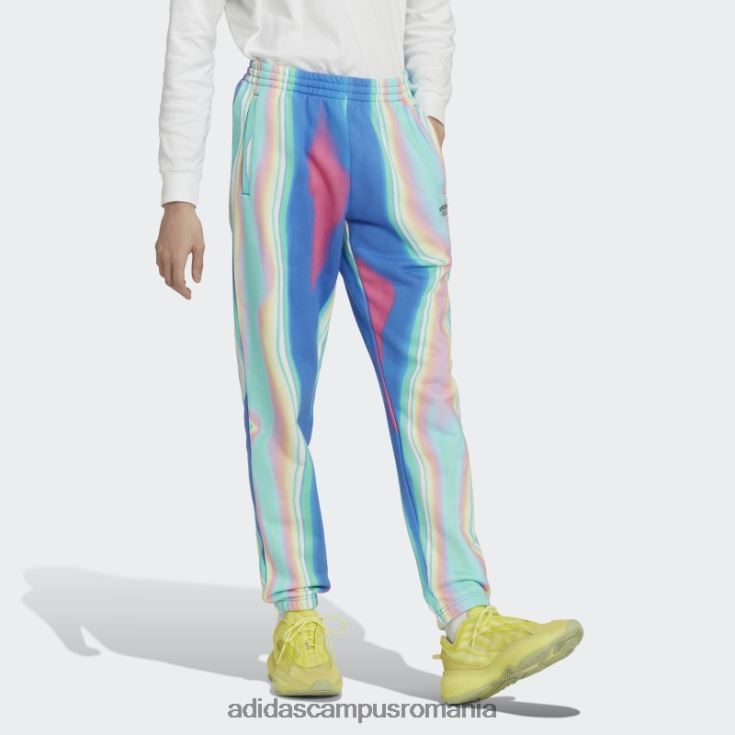 adidas campus romania pantaloni de trening hyperreal cu imprimeu integral blue rush adidas bărbați papură albastră/negru J266N27338