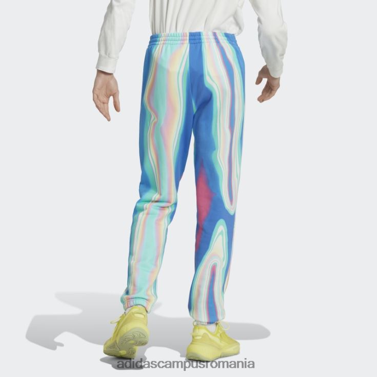 adidas campus romania pantaloni de trening hyperreal cu imprimeu integral blue rush adidas bărbați papură albastră/negru J266N27338