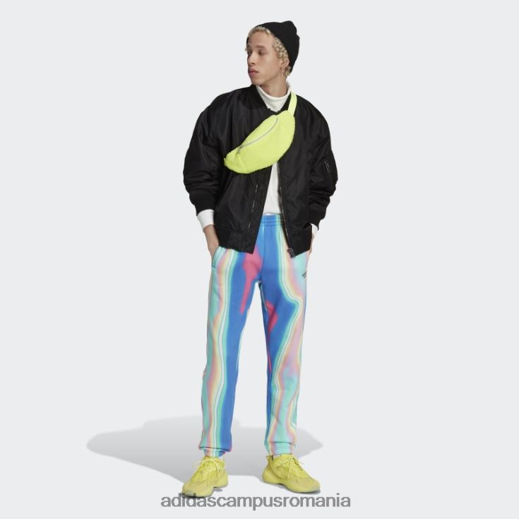 adidas campus romania pantaloni de trening hyperreal cu imprimeu integral blue rush adidas bărbați papură albastră/negru J266N27338