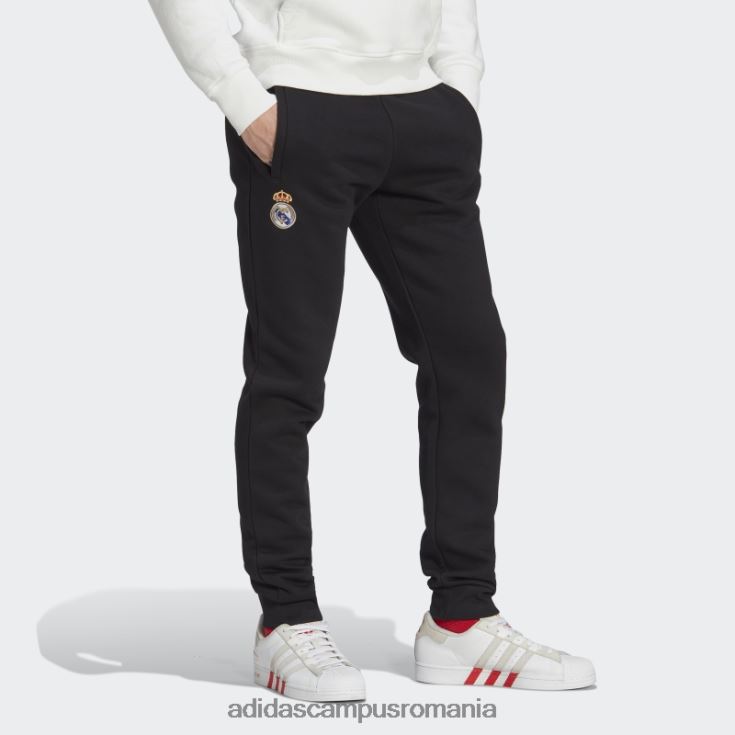 adidas campus romania pantaloni de trening negru real madrid essentials trefoil adidas bărbați negru J266N214229