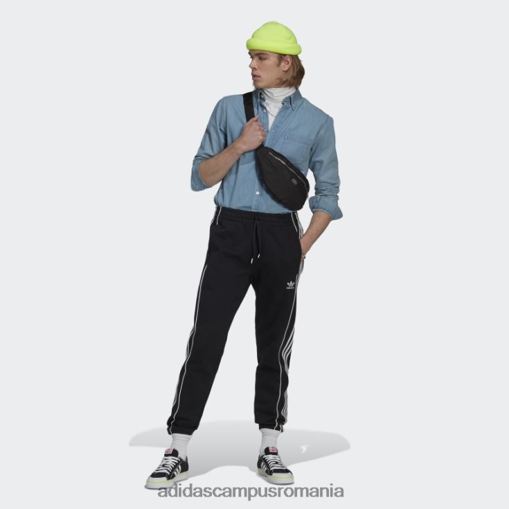 adidas campus romania pantaloni de trening rekive negri fierbinți bărbați negru J266N25652