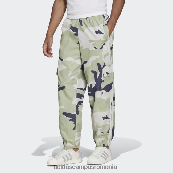 adidas campus romania pantaloni din nailon camo cu grafică orbit gri bărbați orbita gri J266N27097