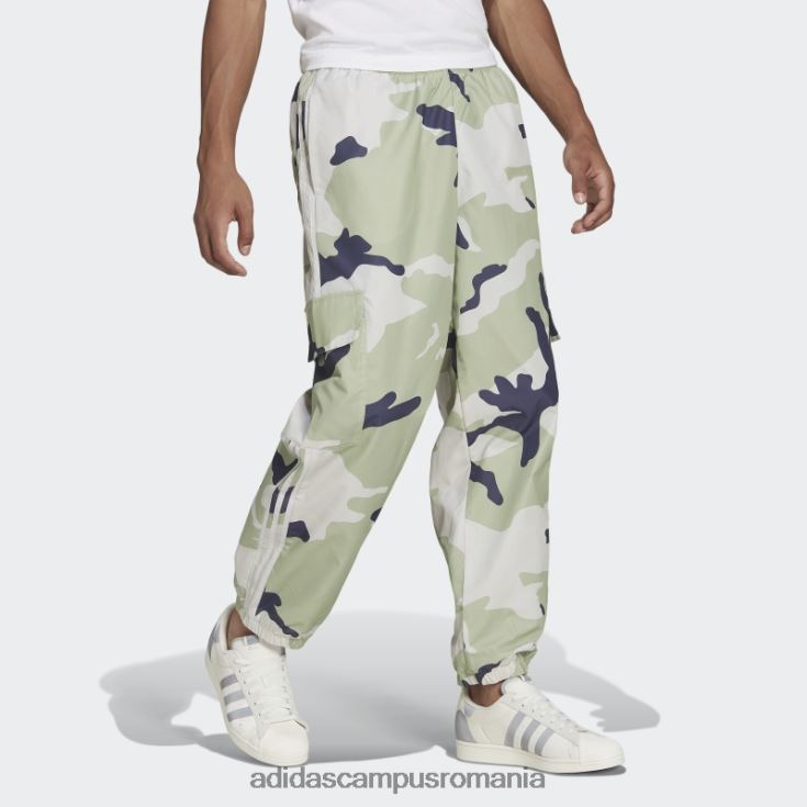 adidas campus romania pantaloni din nailon camo cu grafică orbit gri bărbați orbita gri J266N27097