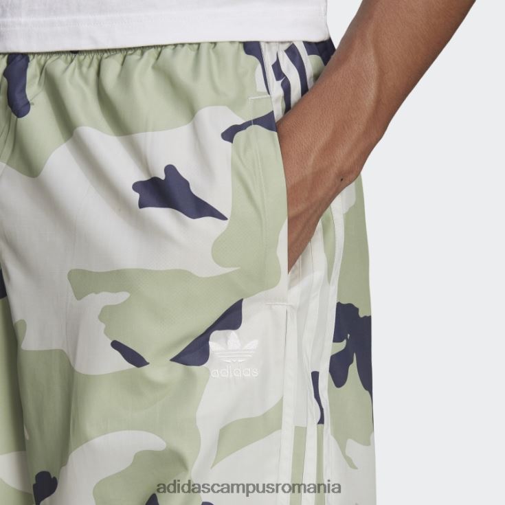 adidas campus romania pantaloni din nailon camo cu grafică orbit gri bărbați orbita gri J266N27097