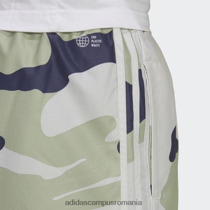 adidas campus romania pantaloni din nailon camo cu grafică orbit gri bărbați orbita gri J266N27097