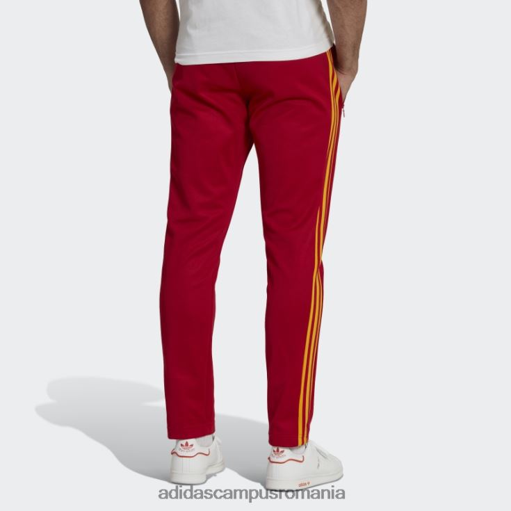 adidas campus romania pantaloni roșii de sport Beckenbauer bărbați roșu/auriu de facultate J266N21480