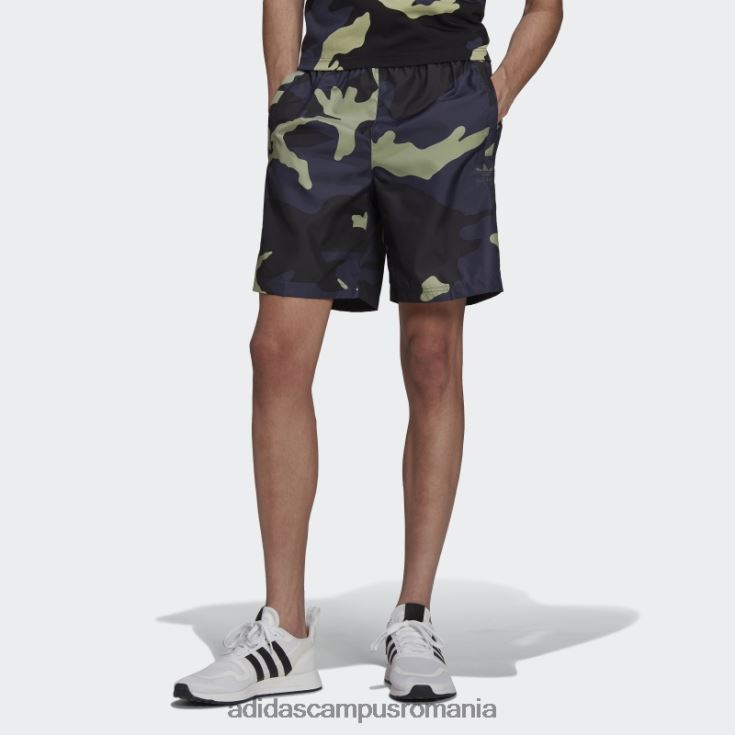 adidas campus romania pantaloni scurți camo cu grafică bleumarin bărbați marina J266N214639