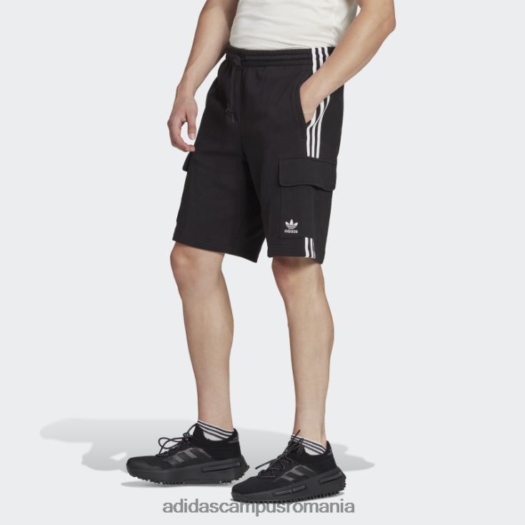 adidas campus romania pantaloni scurți cargo negru adicolor classics cu 3 dungi adidas bărbați negru J266N25313