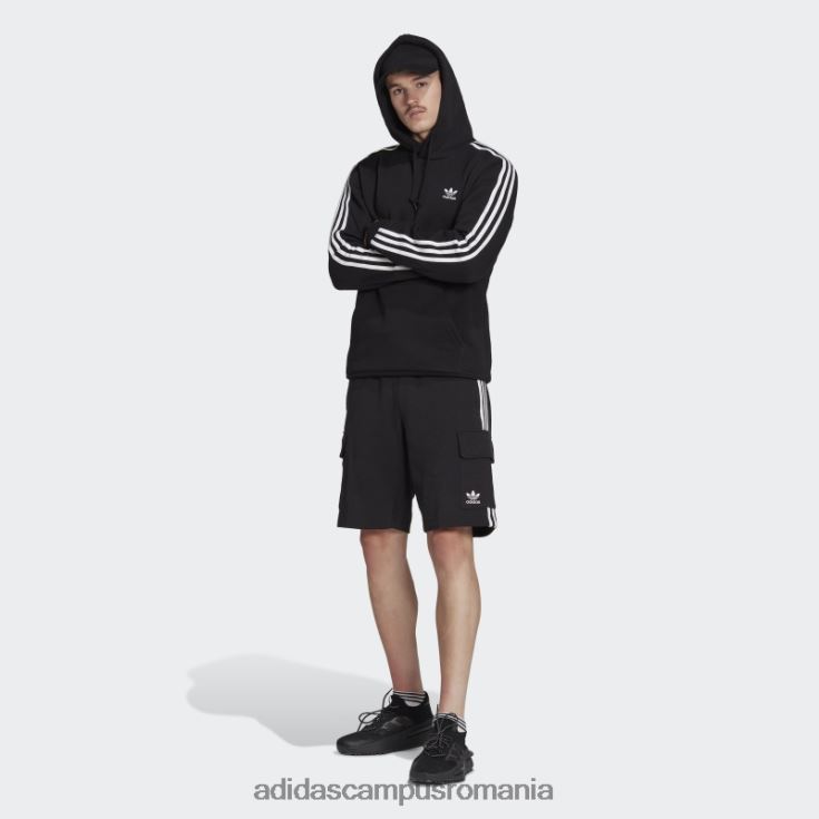 adidas campus romania pantaloni scurți cargo negru adicolor classics cu 3 dungi adidas bărbați negru J266N25313