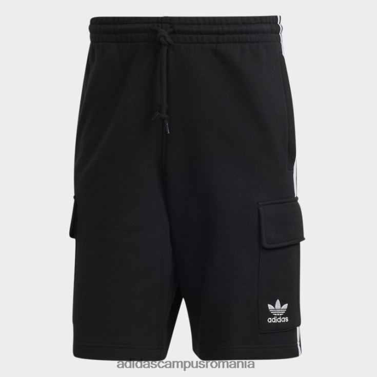 adidas campus romania pantaloni scurți cargo negru adicolor classics cu 3 dungi adidas bărbați negru J266N25313