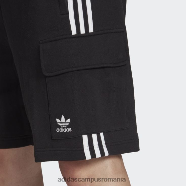 adidas campus romania pantaloni scurți cargo negru adicolor classics cu 3 dungi adidas bărbați negru J266N25313