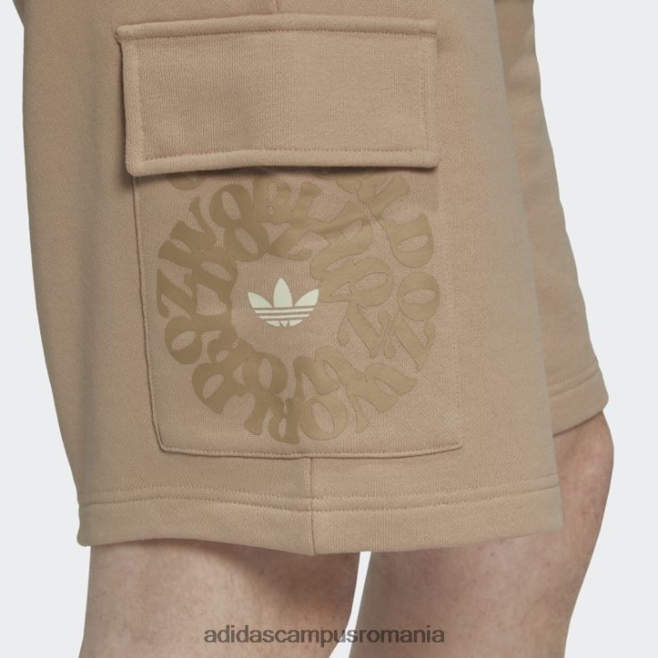 adidas campus romania pantaloni scurți cargo ozworld bej bărbați bej J266N27223