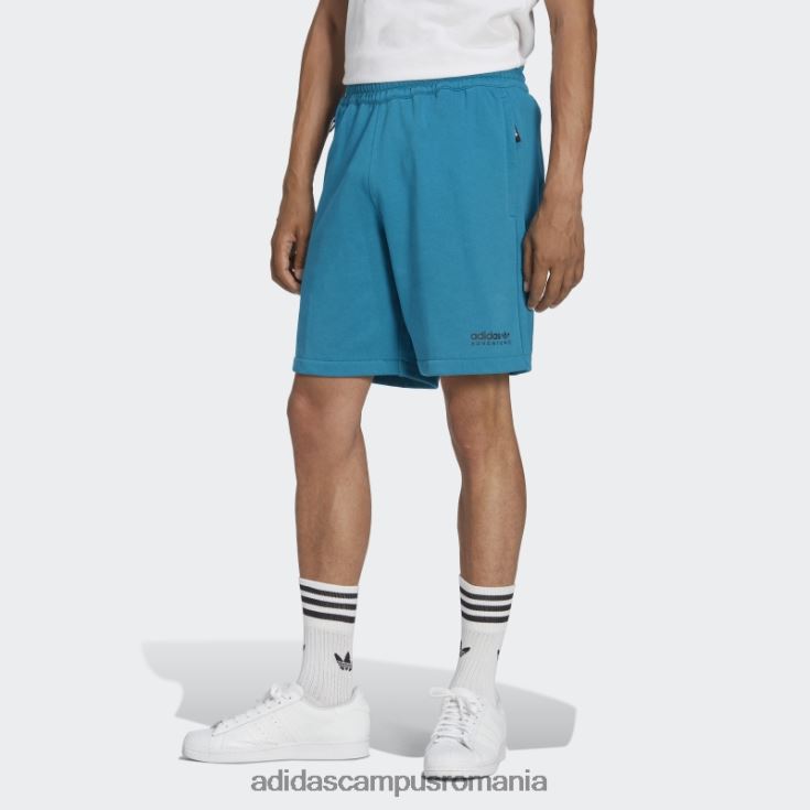 adidas campus romania pantaloni scurți de aventură fierbinți teal bărbați teal J266N25535