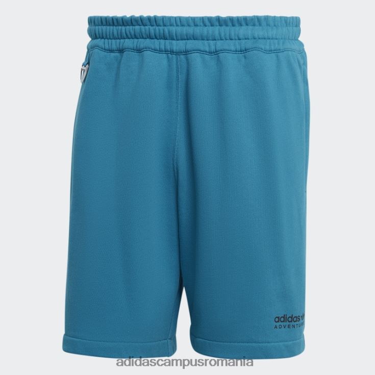 adidas campus romania pantaloni scurți de aventură fierbinți teal bărbați teal J266N25535