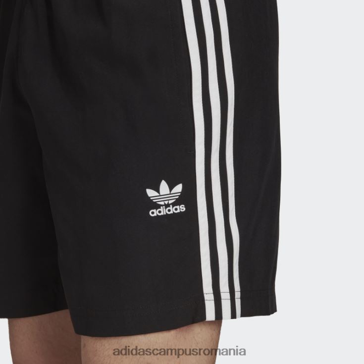 adidas campus romania pantaloni scurți de baie adicolor classics cu 3 dungi negru adidas bărbați negru J266N25460