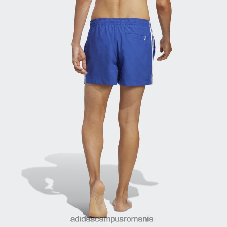 adidas campus romania pantaloni scurți de baie de lungime scurtă adicolor cu 3 dungi blue originals bărbați albastru alb J266N25411