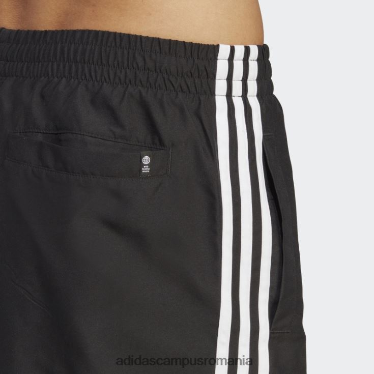 adidas campus romania pantaloni scurți de baie de lungime scurtă adicolor cu 3 dungi negru bărbați alb negru J266N25401