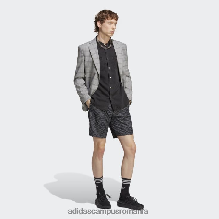 adidas campus romania pantaloni scurți de baie negru originals monogram adidas bărbați alb negru J266N25643