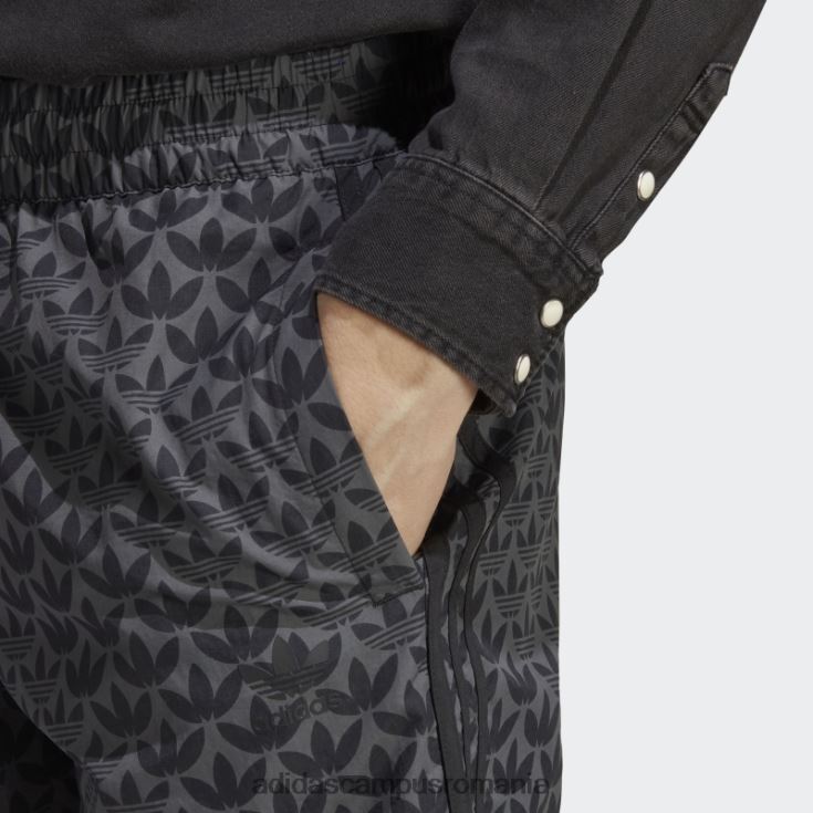 adidas campus romania pantaloni scurți de baie negru originals monogram adidas bărbați alb negru J266N25643