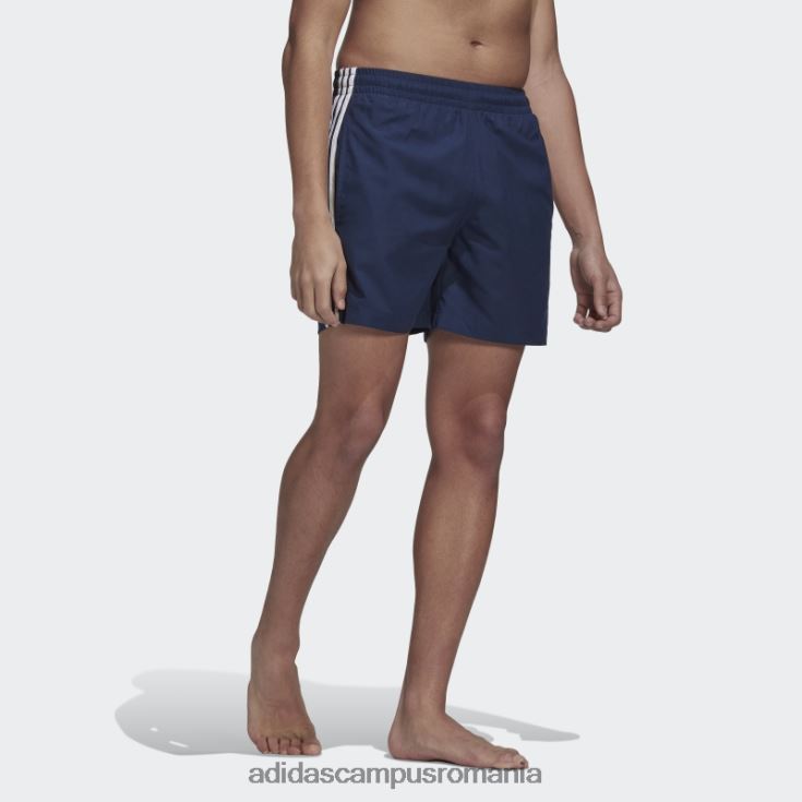 adidas campus romania pantaloni scurți de baie night indigo adicolor classics cu 3 dungi bărbați indigo de noapte J266N25134